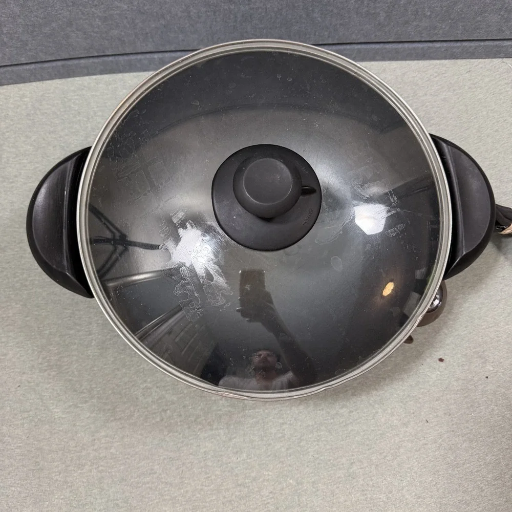 Breville Gourmet Wok EW30XL 6-Quart Black Electric Non-Stick Stir Fry Pan 1500W